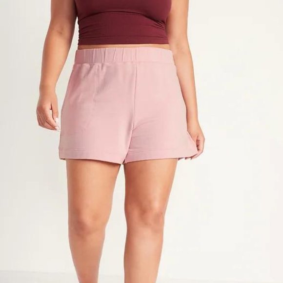 Old Navy Pants - Old Navy High-Waisted Cozy-Knit Pajama Shorts for Women -- 4-inch inseam New
